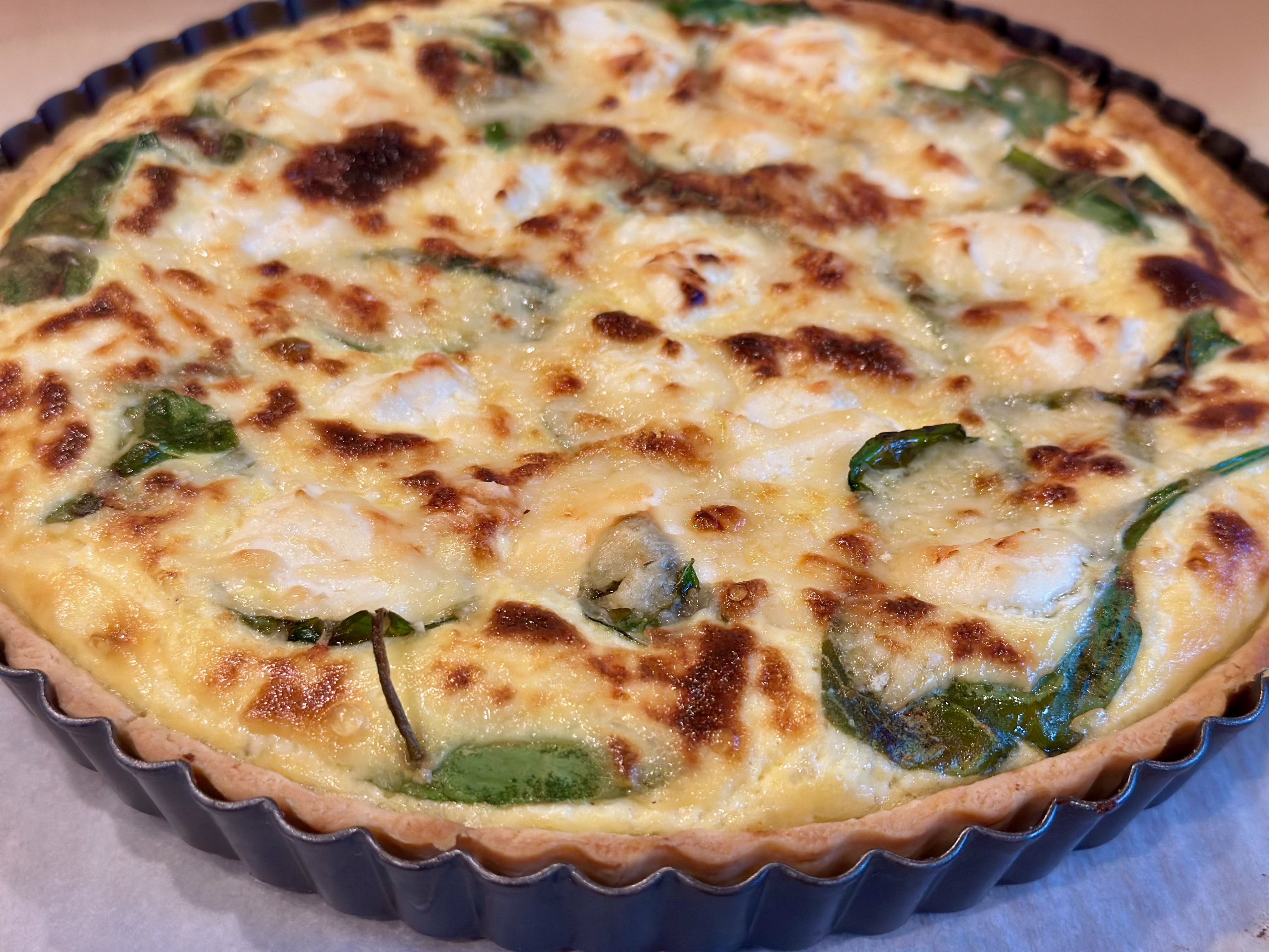 Basil Chevre Quiche